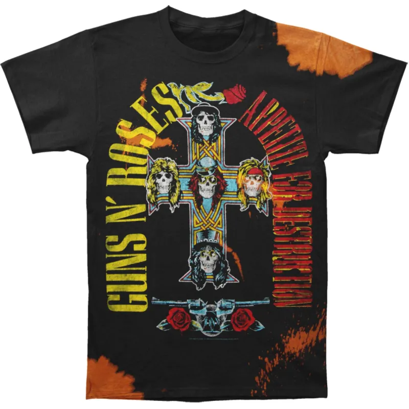GNR Bleach Splatter Tee T-shirt sold by Rockabilia