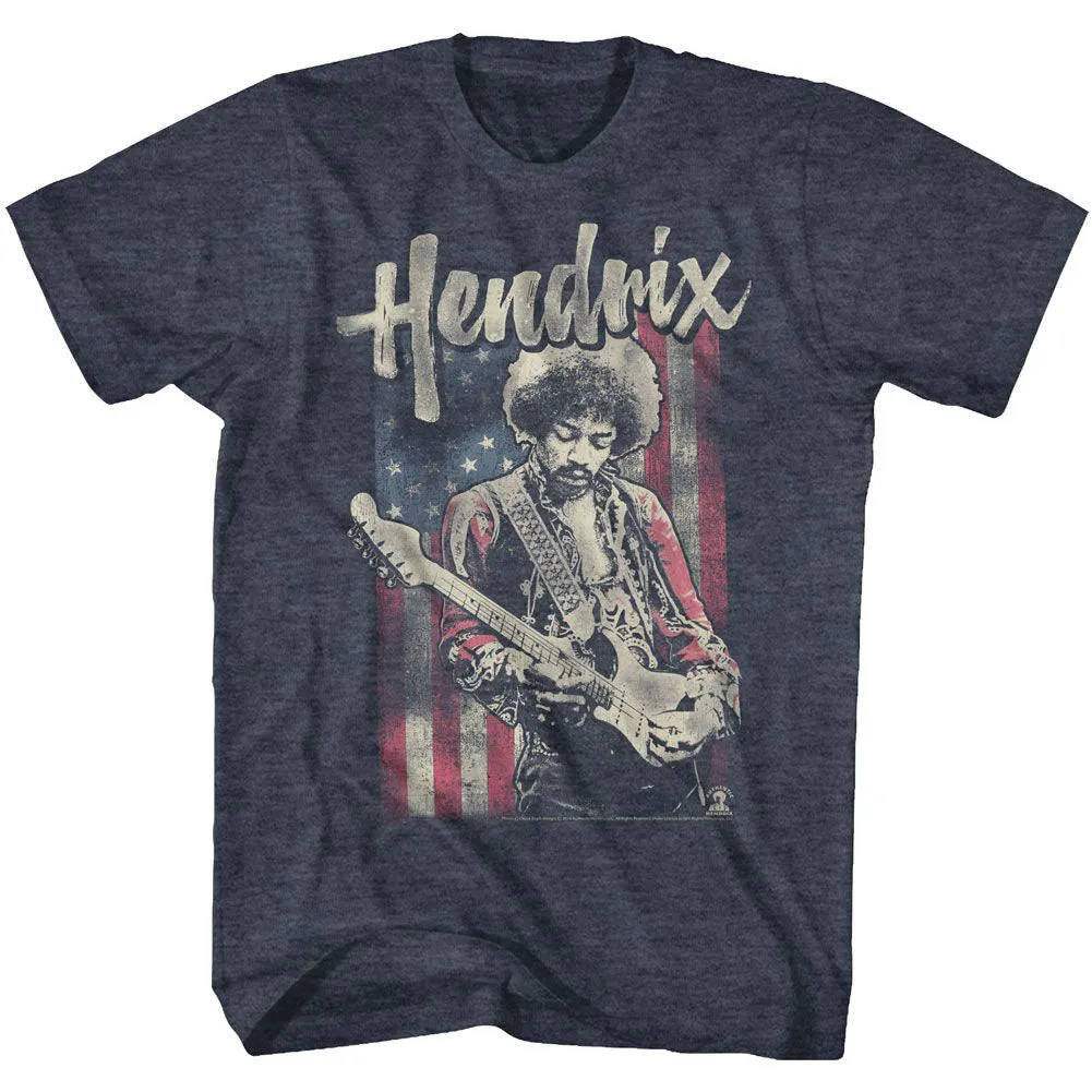 Flag Hendrix T-shirt sold by Rockabilia