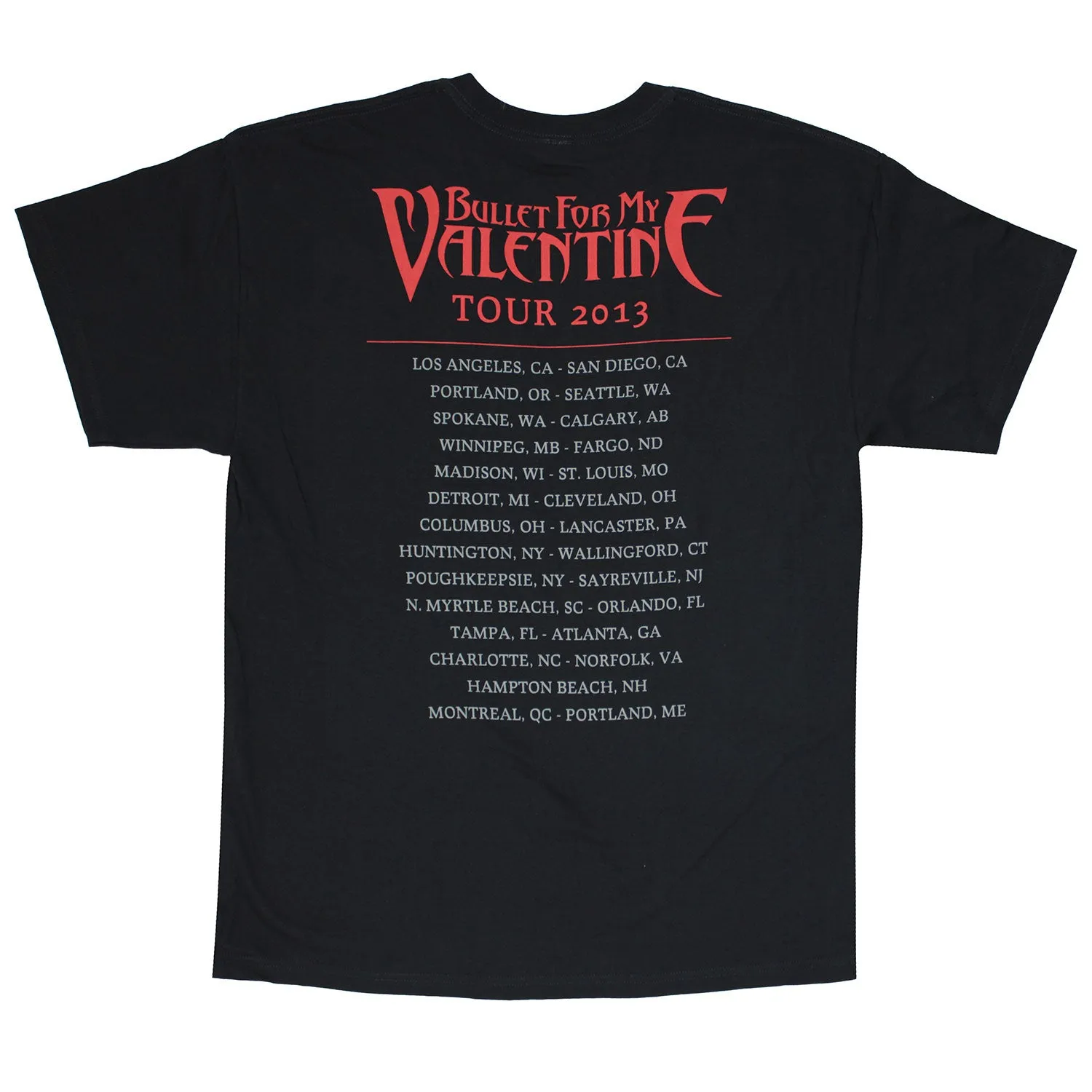 Group Shot 2013 U.S. Tour T-shirt sold by Rockabilia product image thumbnail 2