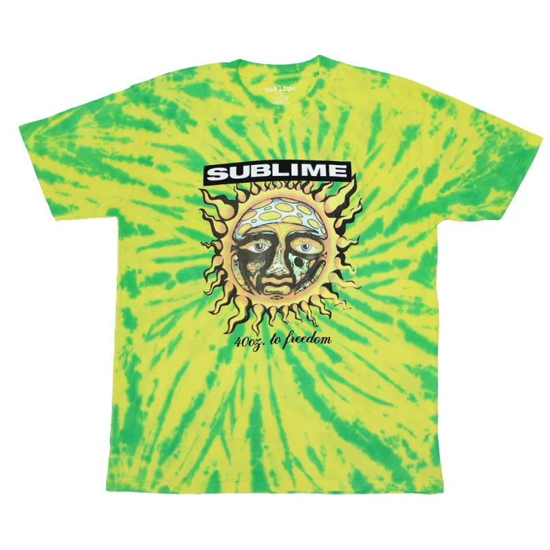 40oz To Freedom (Dip-Dye) Tie Dye T-shirt sold by Rockabilia