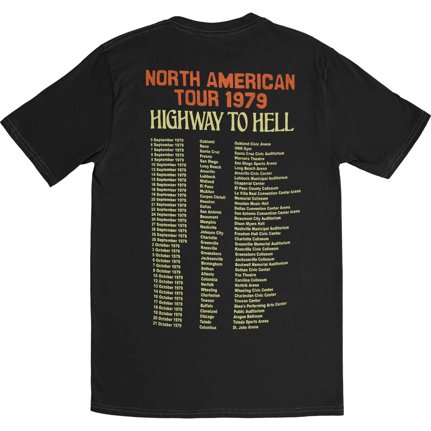 NA Tour 1979 Vintage T-shirt sold by Rockabilia product image thumbnail 2