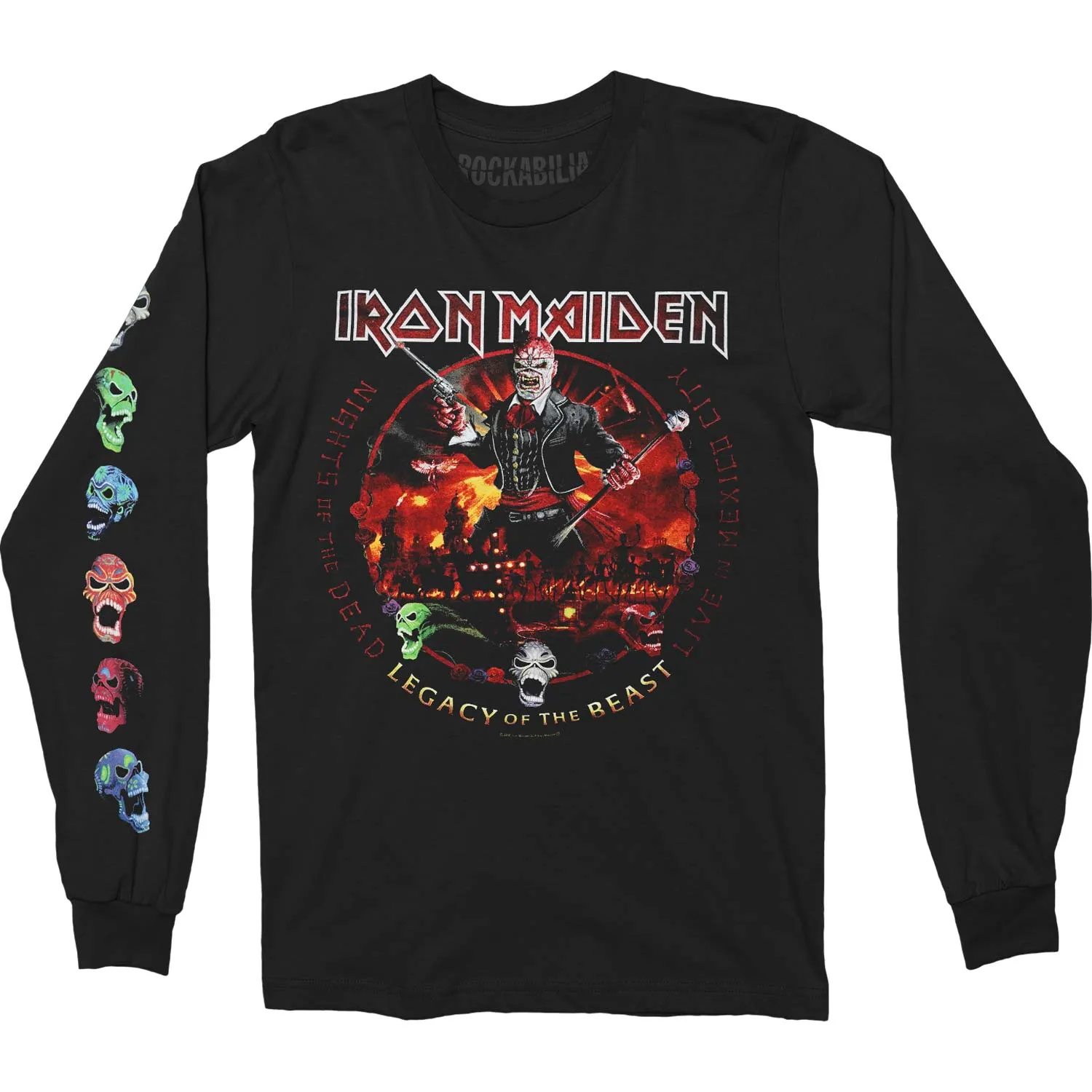 Nights Of The Dead (Arm & Back Print) Long Sleeve sold by Rockabilia