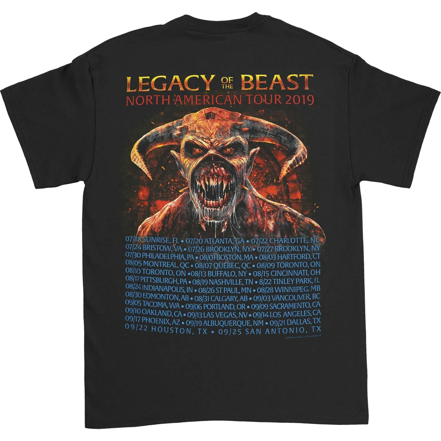 Two Minutes To Midnight T-shirt sold by Rockabilia product image thumbnail 2