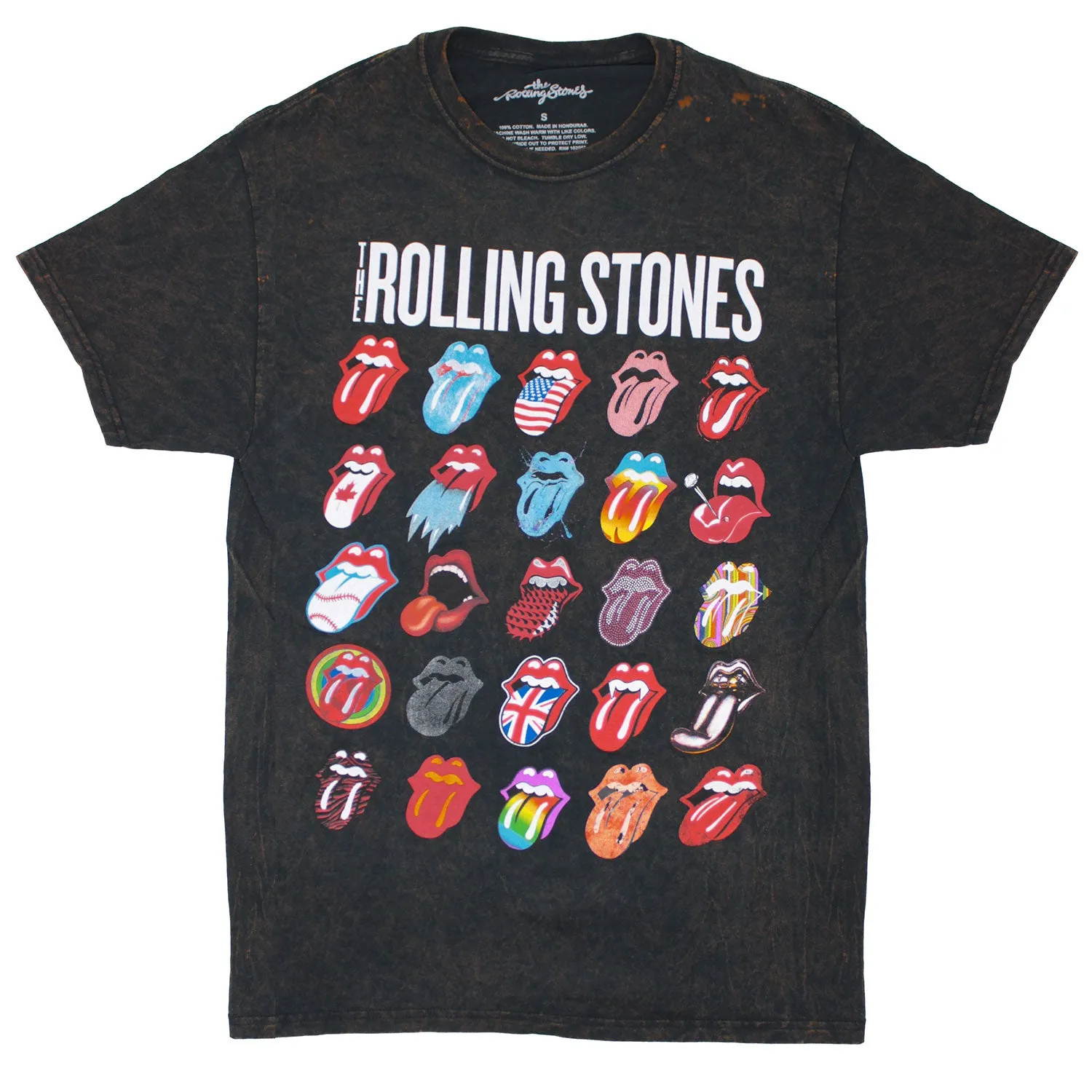 25 Tongues Stonewashed Black Tee (Rare) Vintage T-shirt sold by Rockabilia