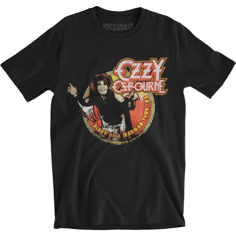 Diary Of Madman Tour 1982 Slim Fit T-shirt sold by Rockabilia