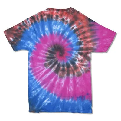 White Logo On Burst Tie Dye Tee Tie Dye T-shirt sold by Rockabilia product image thumbnail 2