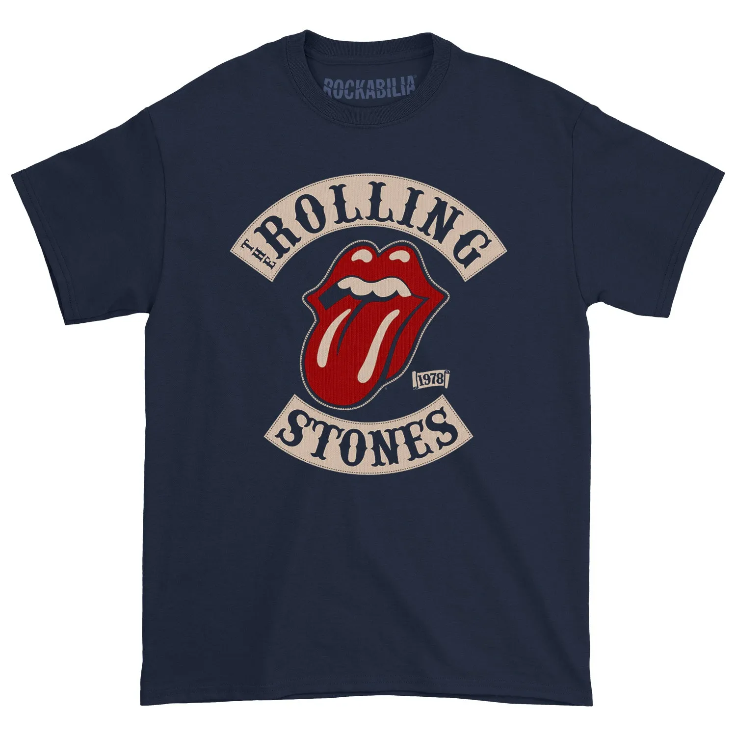 Rolling Stones Tour 78 On Navy (Rockabilia Exclusive) T-shirt sold by Rockabilia