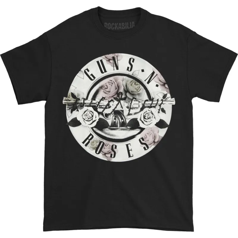 Floral Fill Bullet Logo T-shirt sold by Rockabilia