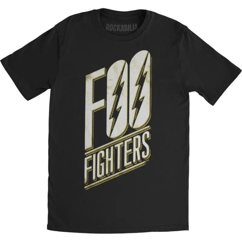Slanted Logo Black Slim Fit T-shirt sold by Rockabilia