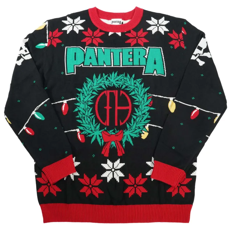 Pantera Holiday Sweater Sweatshirt made by Rockabilia