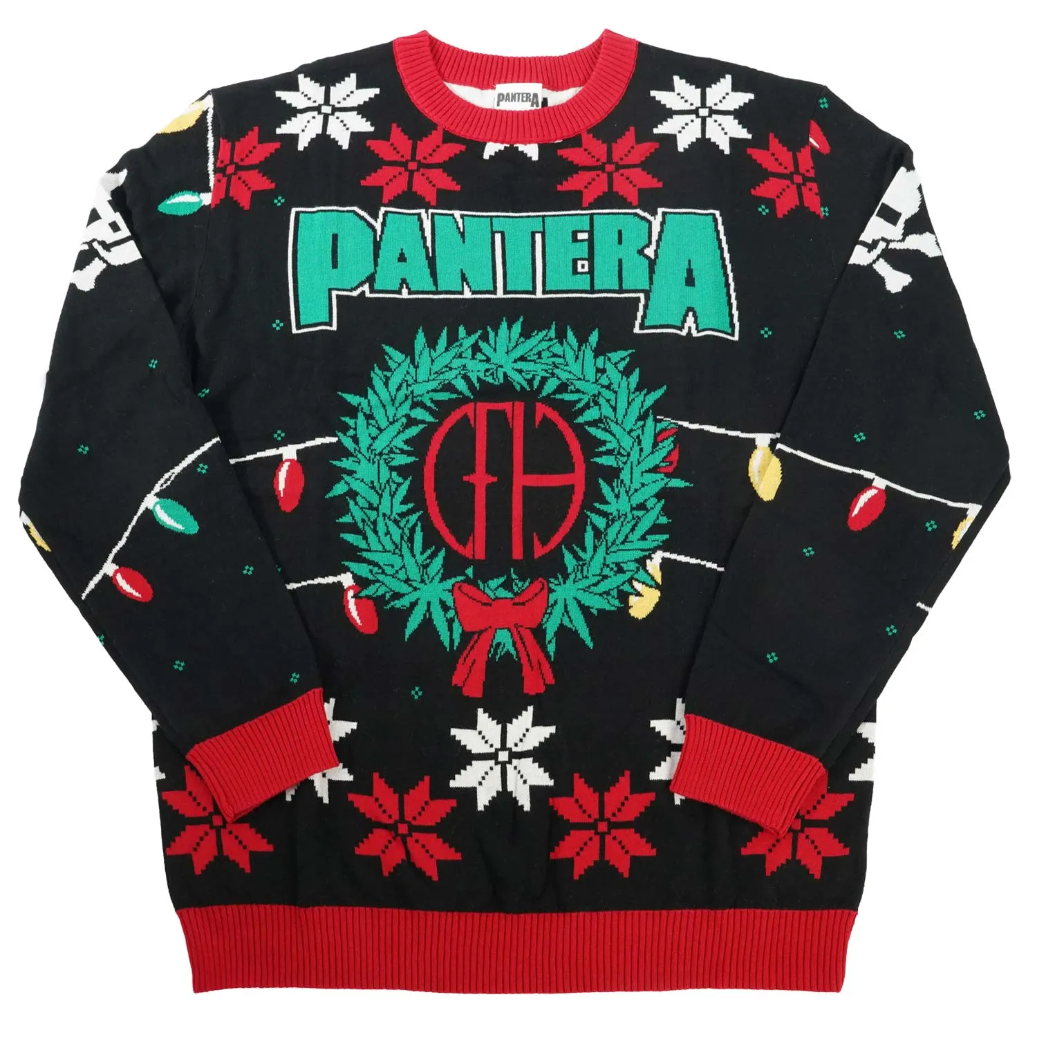 Pantera Holiday Sweater Sweatshirt sold by Rockabilia