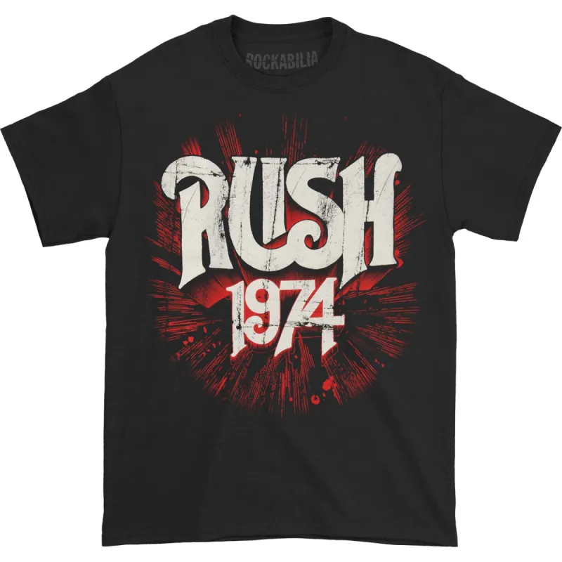 Rush 74 T-shirt sold by Rockabilia