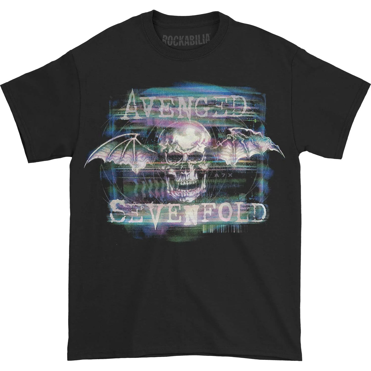 A7X Static Deathbat T-shirt sold by Rockabilia
