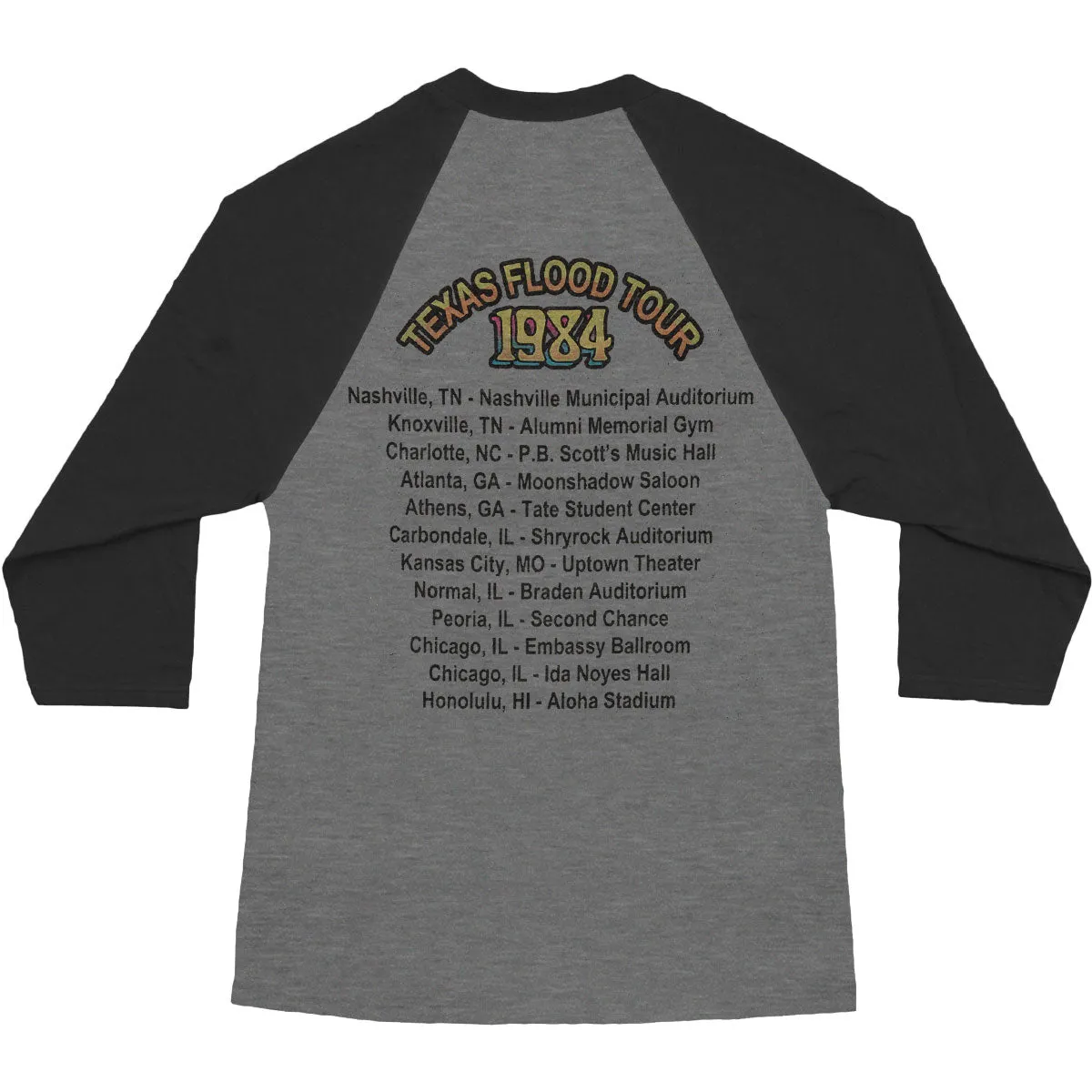 Texas Flood Tour Baseball Jersey sold by Rockabilia product image thumbnail 2