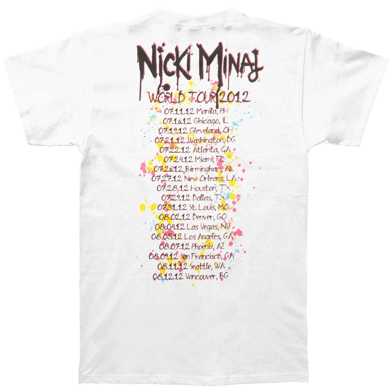 Nicki Minaj Drip 2012 Tour Slim Fit T-shirt sold by Rockabilia product image thumbnail 2
