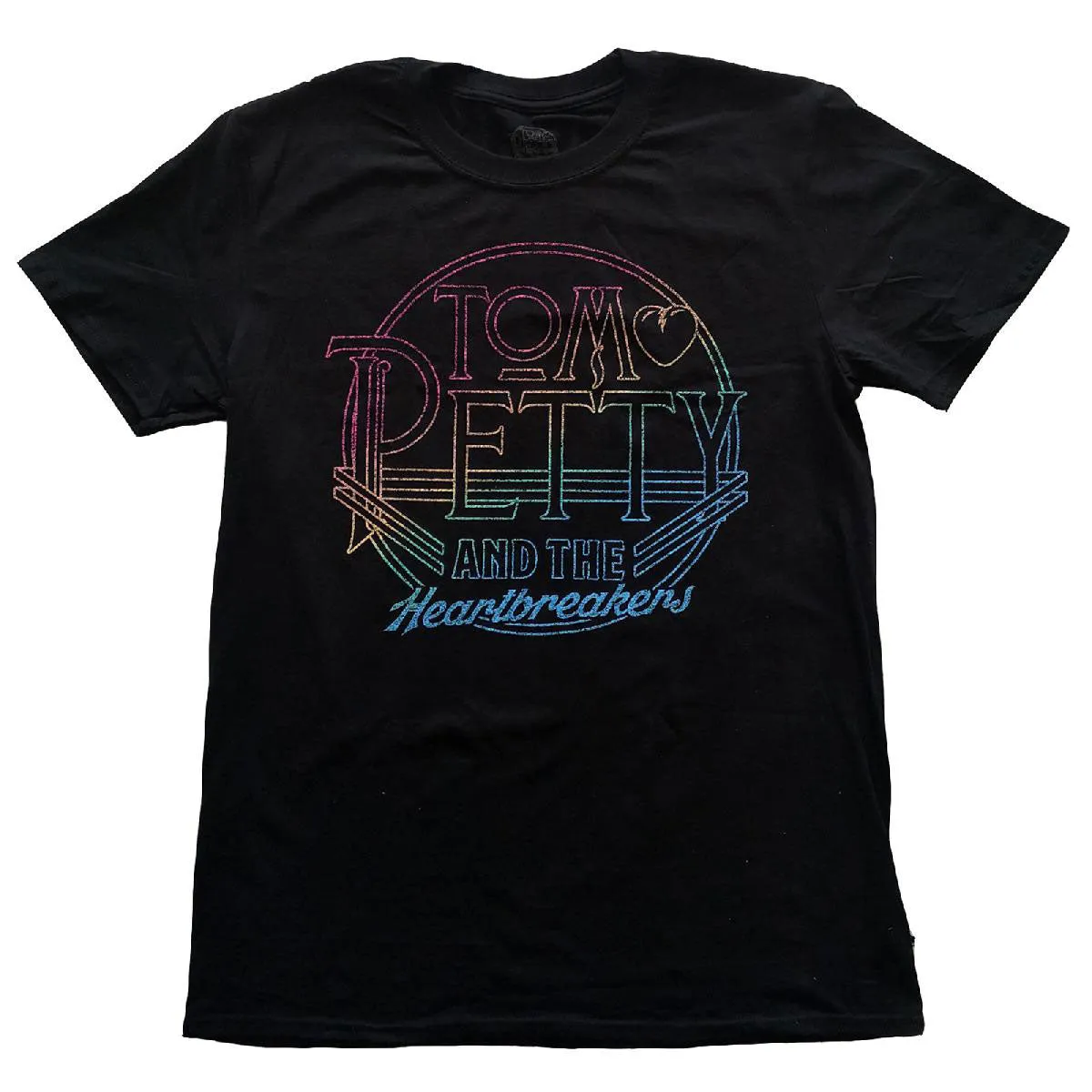 Tom Petty Circle Logo Slim Fit T-shirt sold by Rockabilia