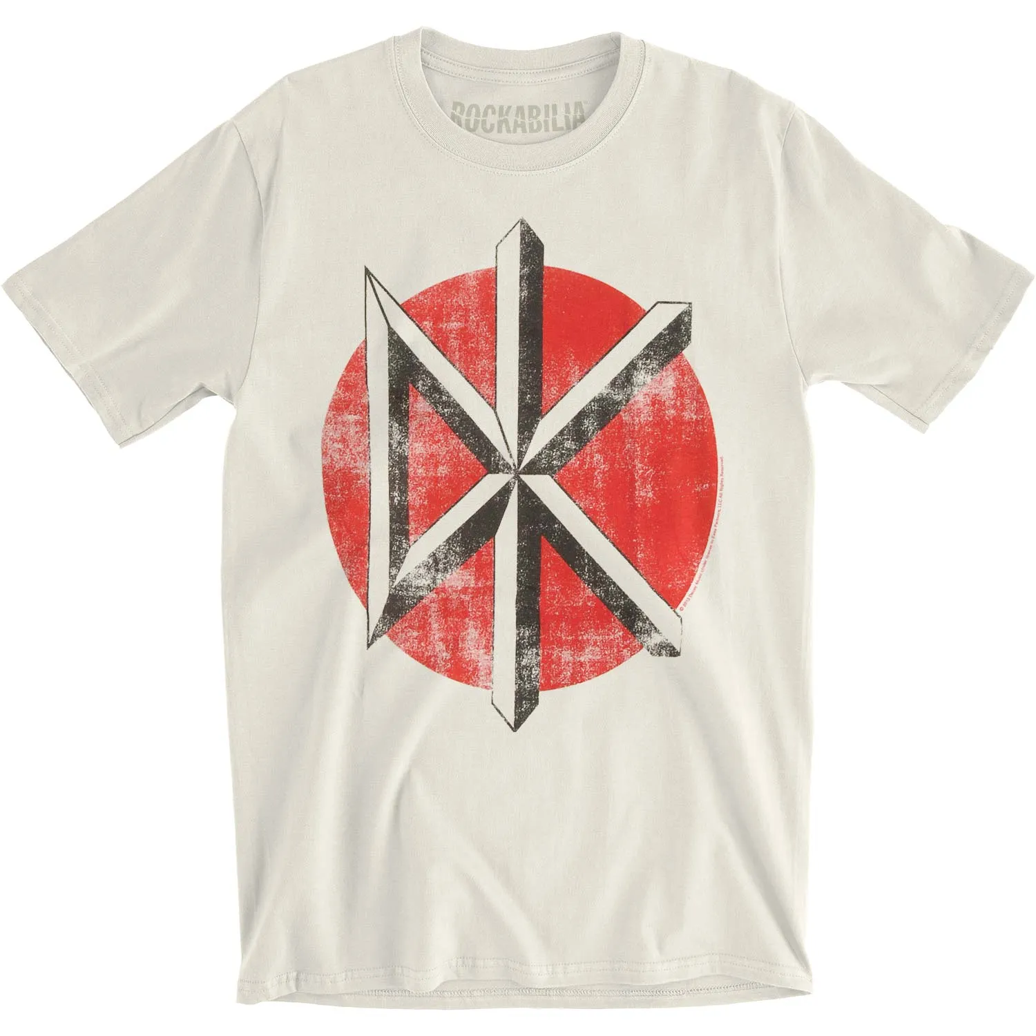 Distressed Logo Slim Fit T-shirt sold by Rockabilia