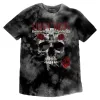 Flower Skull (Dip-Dye) Tie Dye T-shirt sold by Rockabilia