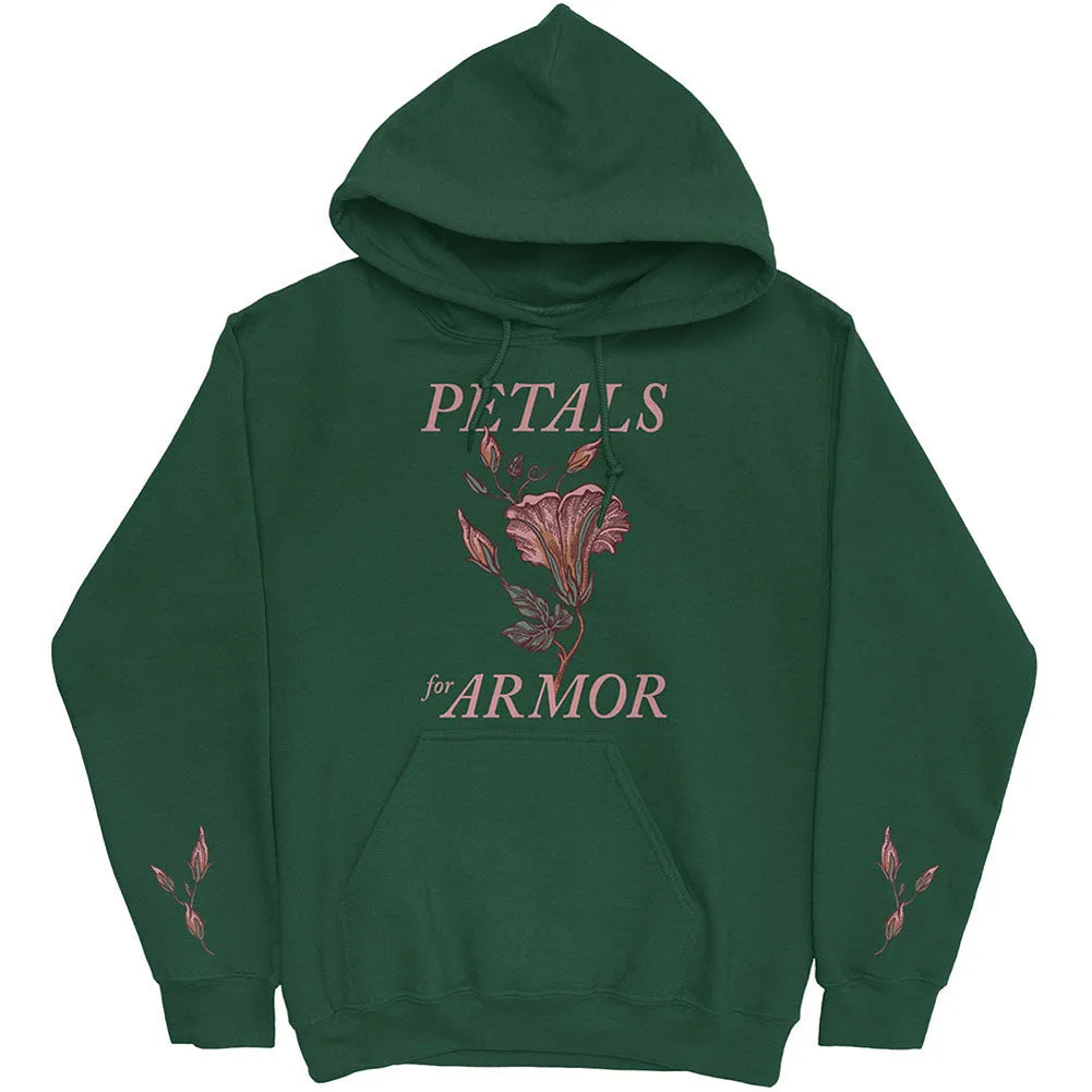 Petals (Sleeve Print) Hooded Sweatshirt sold by Rockabilia
