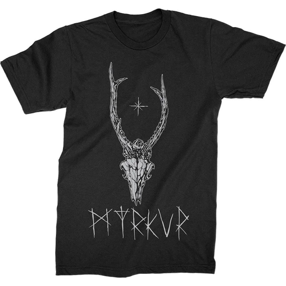 Deer Skull Tee (Black) T-shirt sold by Rockabilia