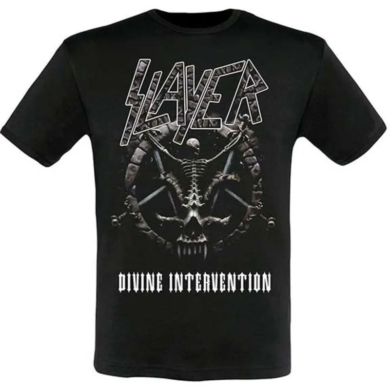 Divine Intervention 2014 Dates (Ex-Tour with Back Print) Slim Fit T-shirt sold by Rockabilia