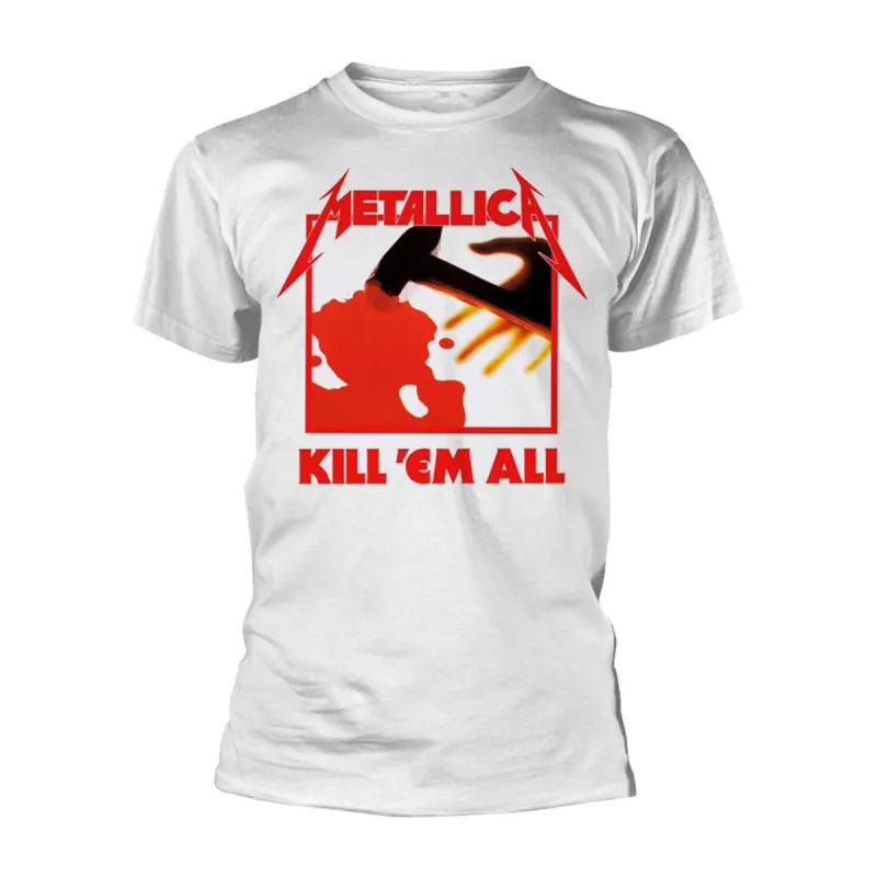 Kill Em All (white) T-shirt sold by Rockabilia