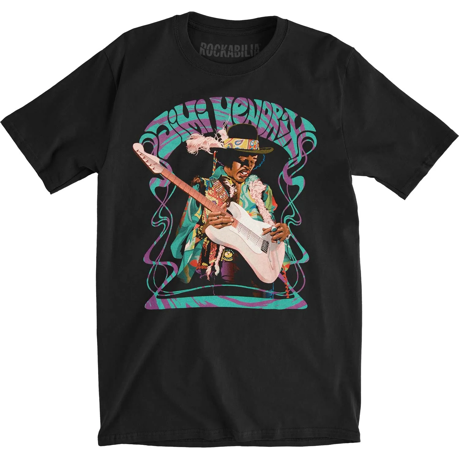 Psychedelic Haze Slim Fit T-shirt sold by Rockabilia