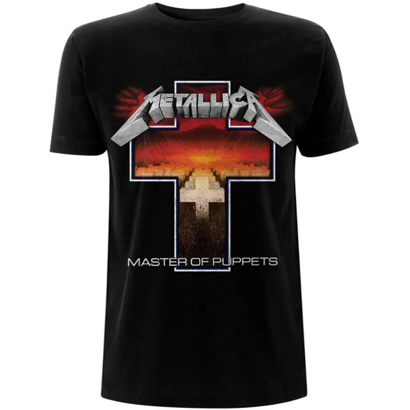 Master of Puppets Cross Slim Fit T-shirt sold by Rockabilia