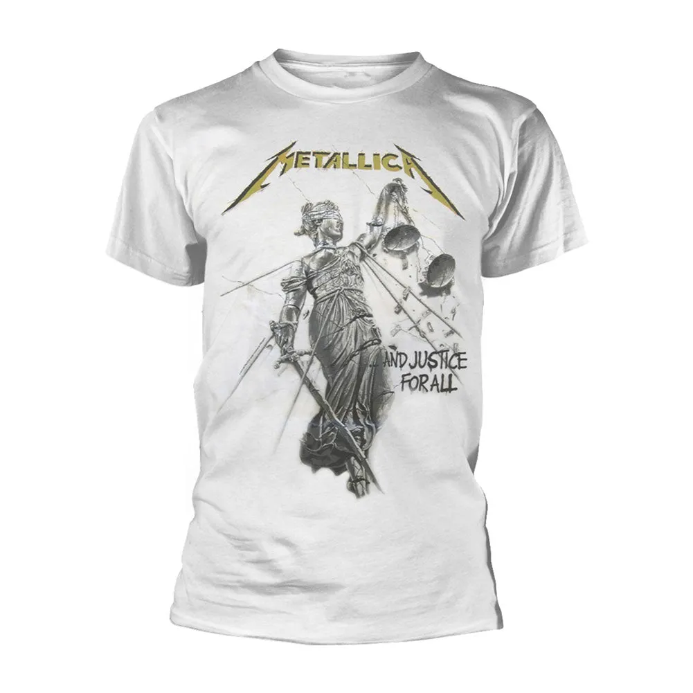 And Justice For All (white) T-shirt sold by Rockabilia