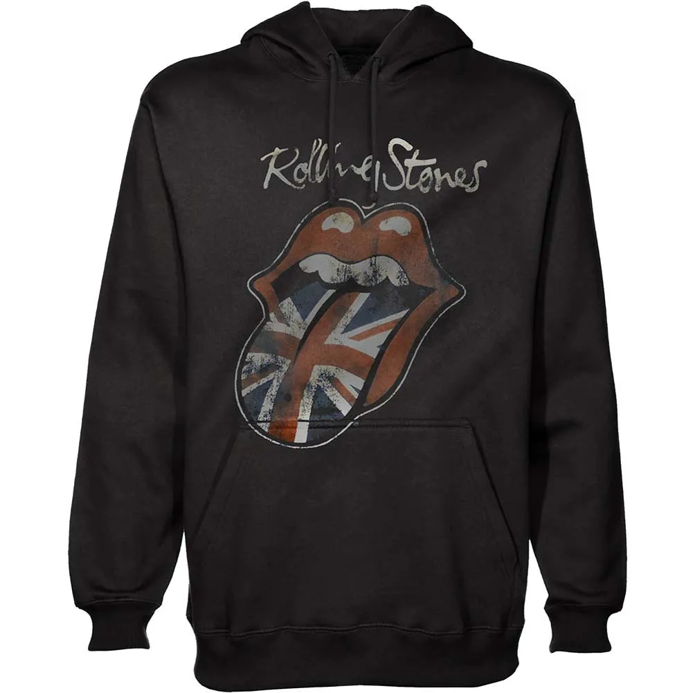 Union Jack Tongue Hooded Sweatshirt sold by Rockabilia
