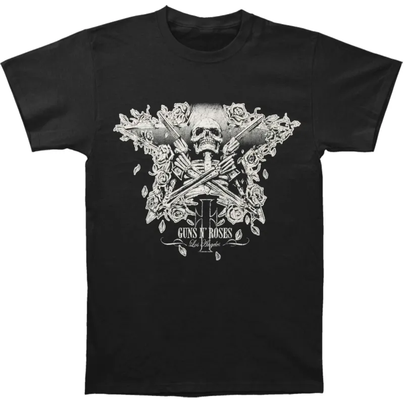 Skeleton Guns Slim Fit T-shirt sold by Rockabilia