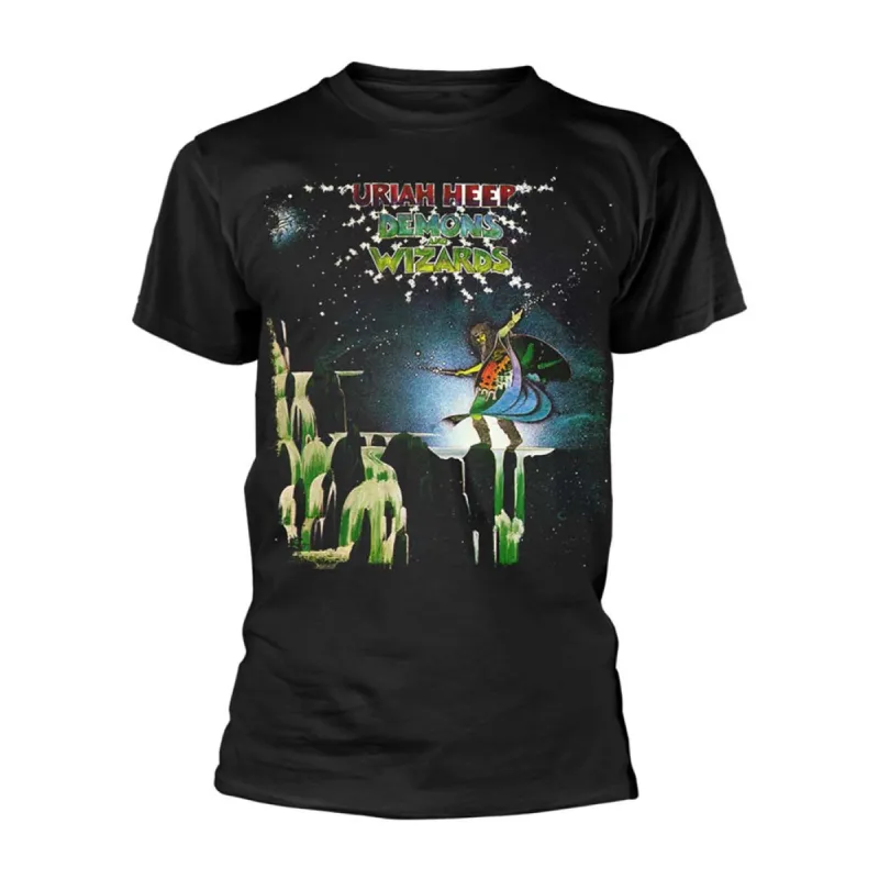 Demons And Wizards (black) T-shirt sold by Rockabilia