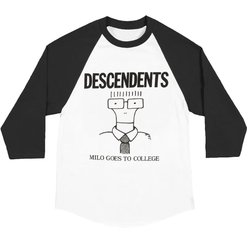 Milo Goes To College Raglan Baseball Jersey sold by Rockabilia