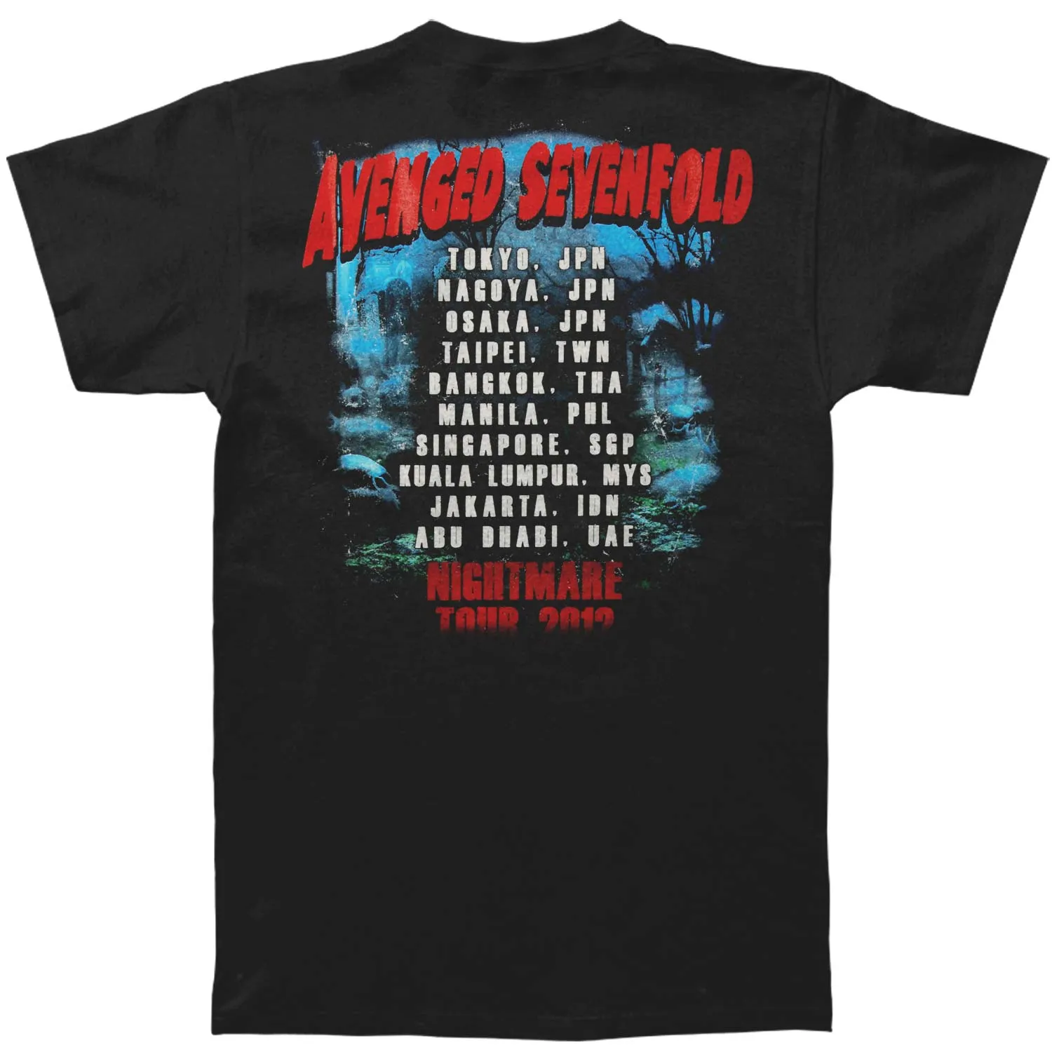 Buried Alive Tour 2012 Slim Fit T-shirt sold by Rockabilia product image thumbnail 2
