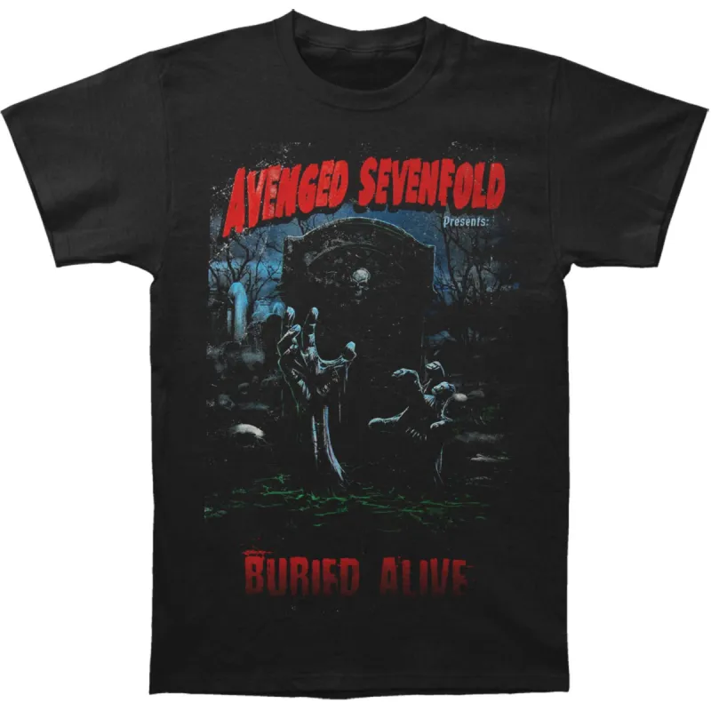 Buried Alive Tour 2012 Slim Fit T-shirt made by Rockabilia
