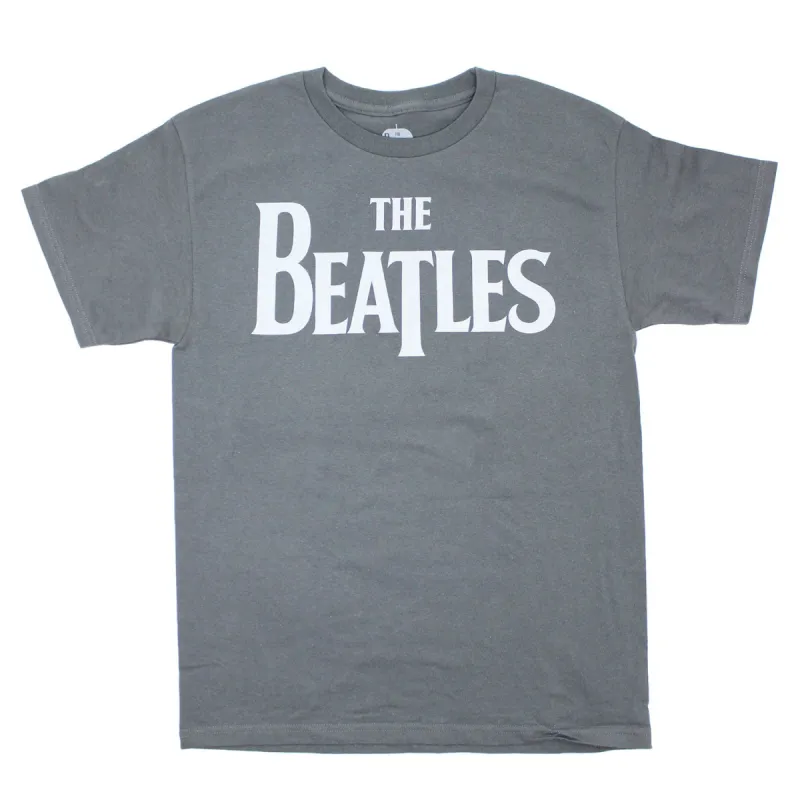 Classic Grey Drop T Logo on Dark Grey Shirt T-shirt sold by Rockabilia