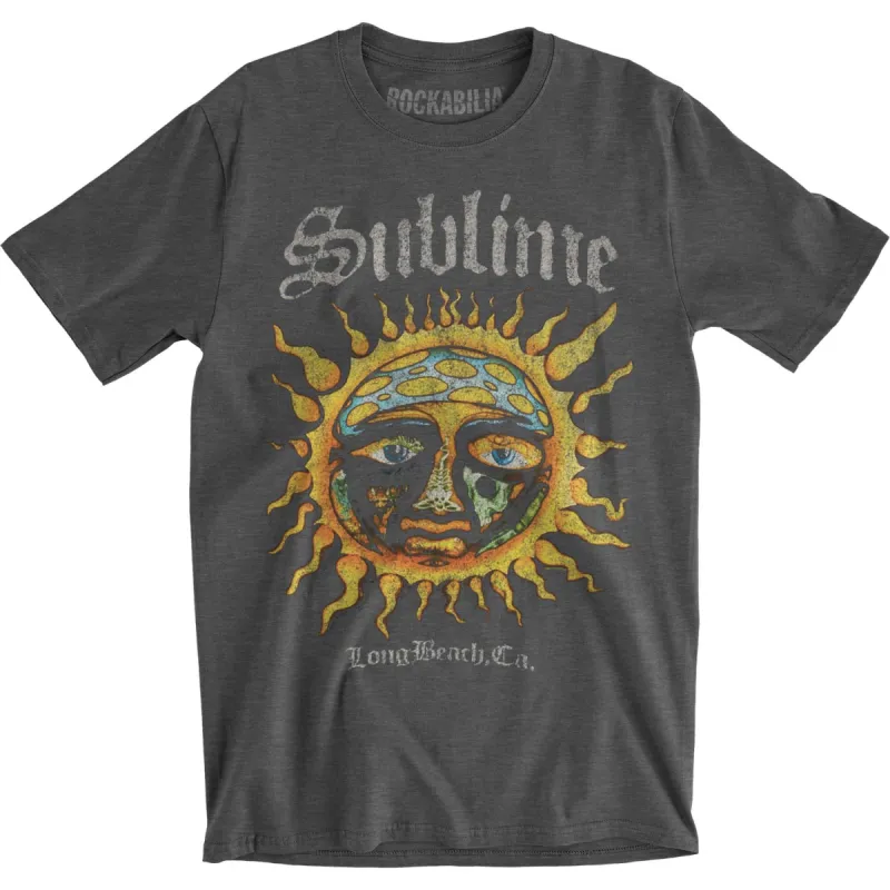 Logo Stamp Sun Mens Soft T Slim Fit T-shirt sold by Rockabilia