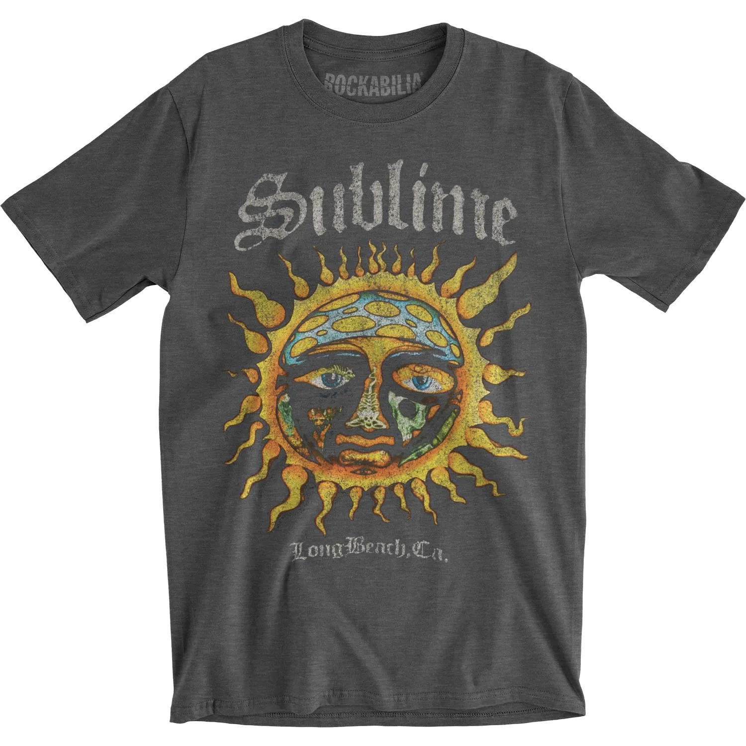 Logo Stamp Sun Mens Soft T Slim Fit T-shirt sold by Rockabilia
