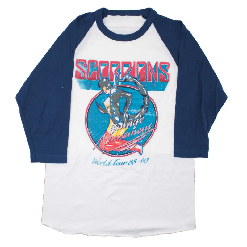 Savage Amusement World Tour 88-90 Baseball Jersey sold by Rockabilia