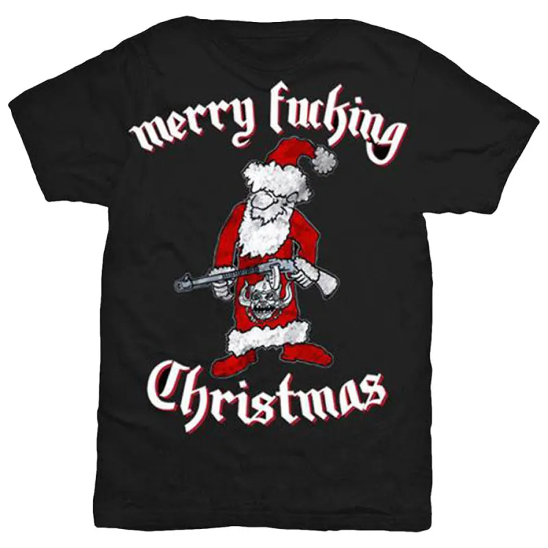 Merry Effing Christmas Slim Fit T-shirt sold by Rockabilia