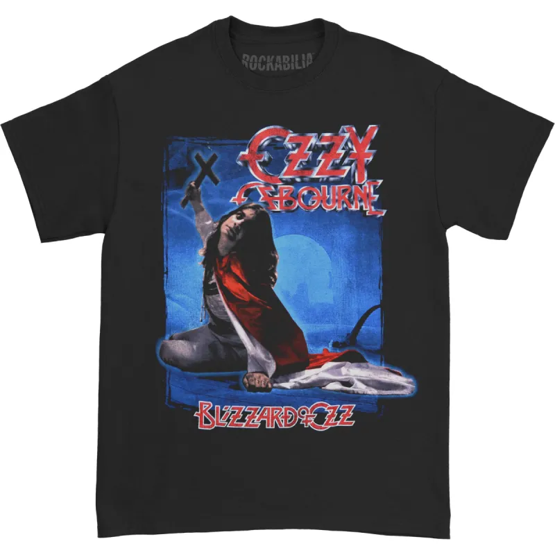 Blizzard of Ozz Track list (Back Print) Slim Fit T-shirt made by Rockabilia