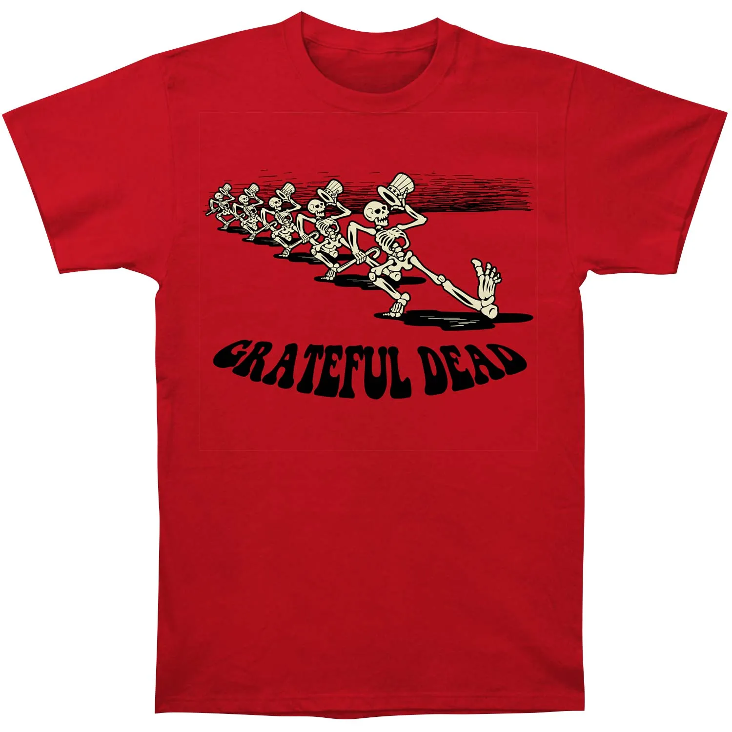 Grateful Dead Skeleton Parade Slim Fit T-shirt sold by Rockabilia