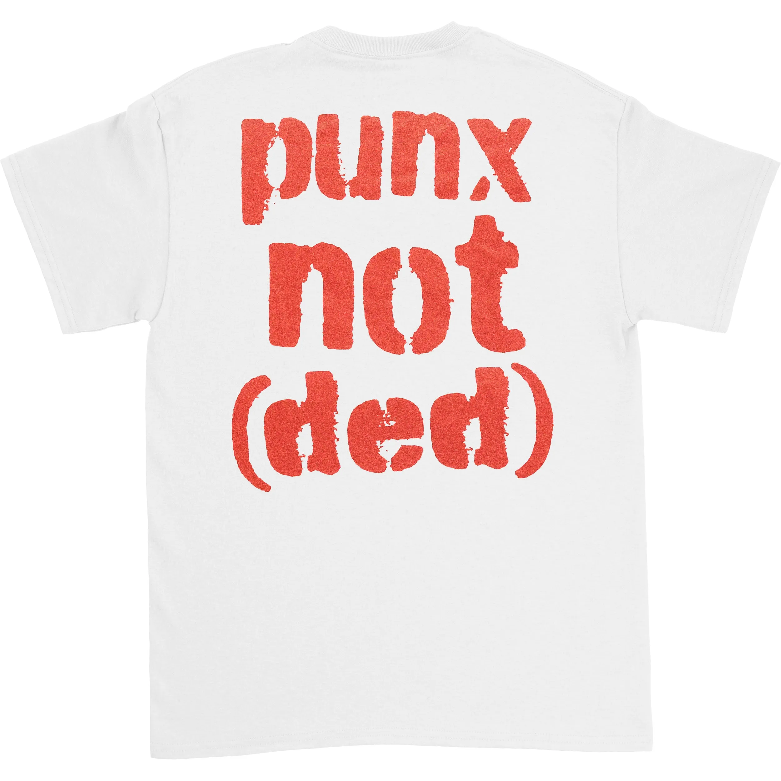 Punx Not Ded White T-shirt sold by Rockabilia product image thumbnail 2