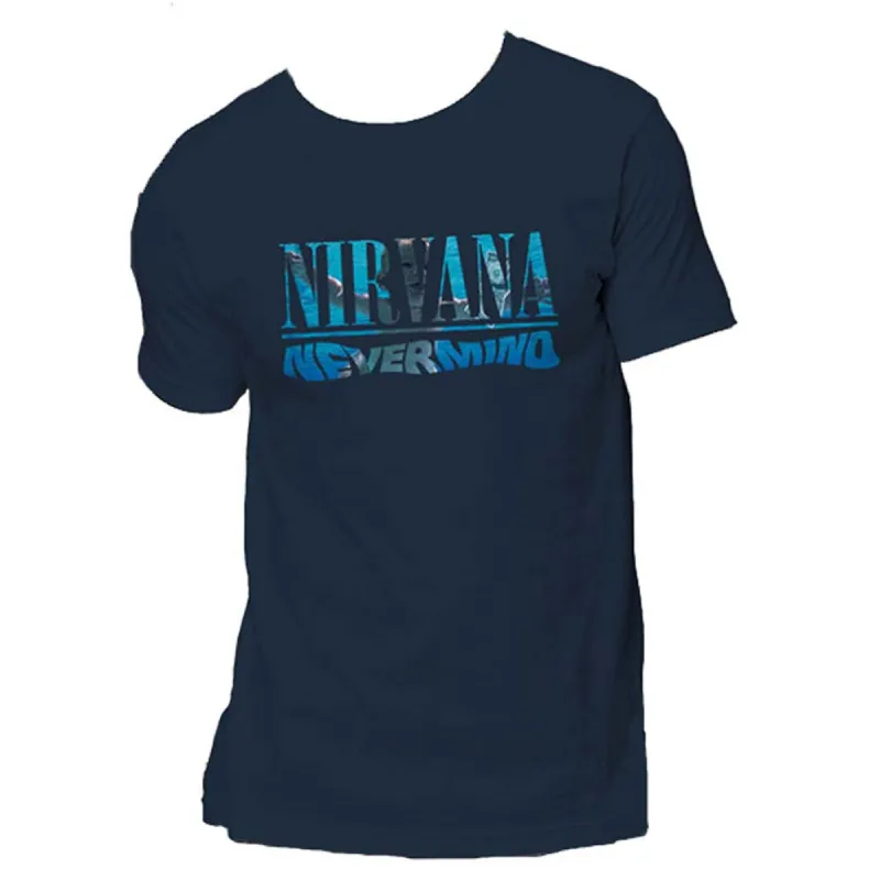 Nevermind (Back Print) Slim Fit T-shirt sold by Rockabilia