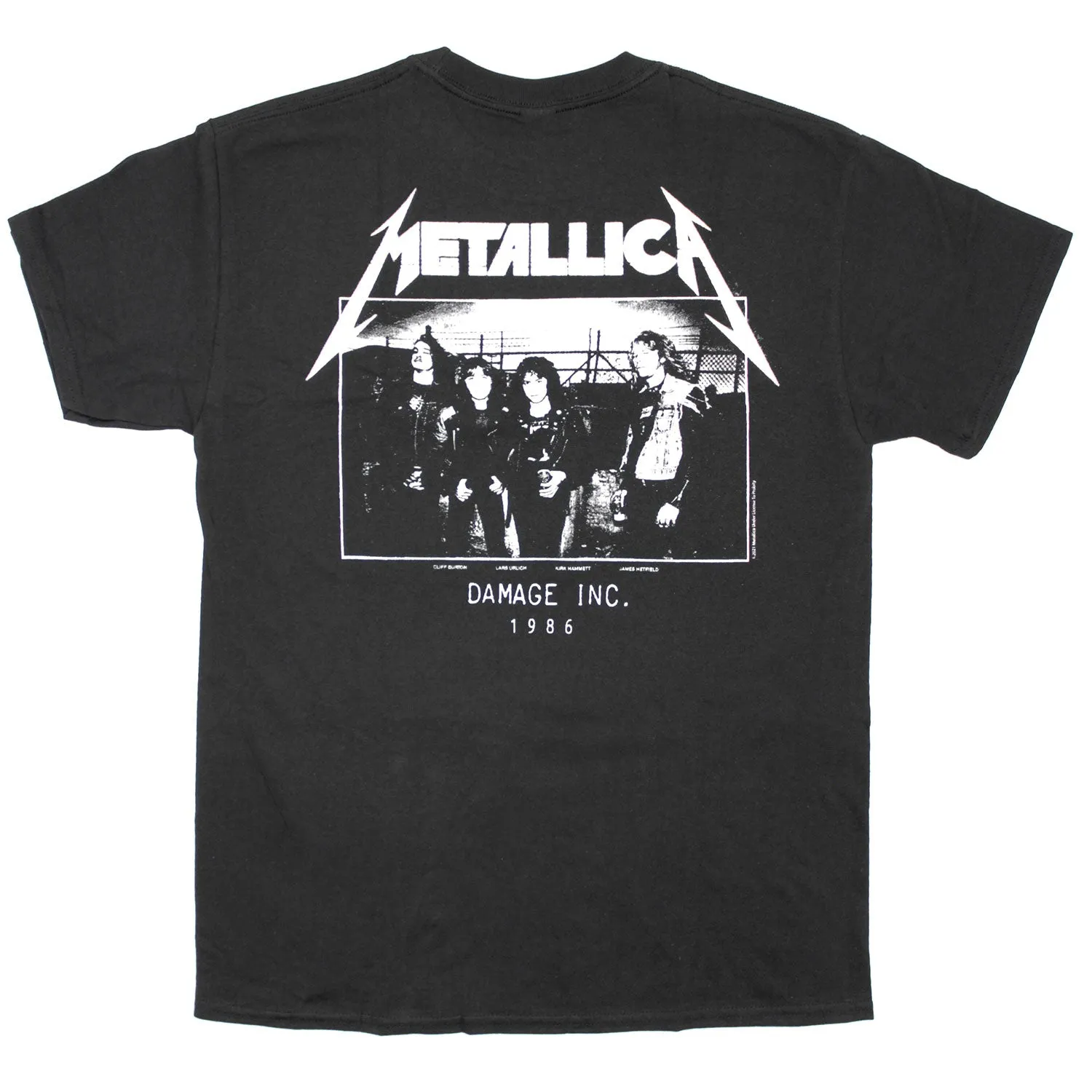 Metallica Master of Puppets Photo (Back Print) Slim Fit T-shirt sold by Rockabilia product image thumbnail 2