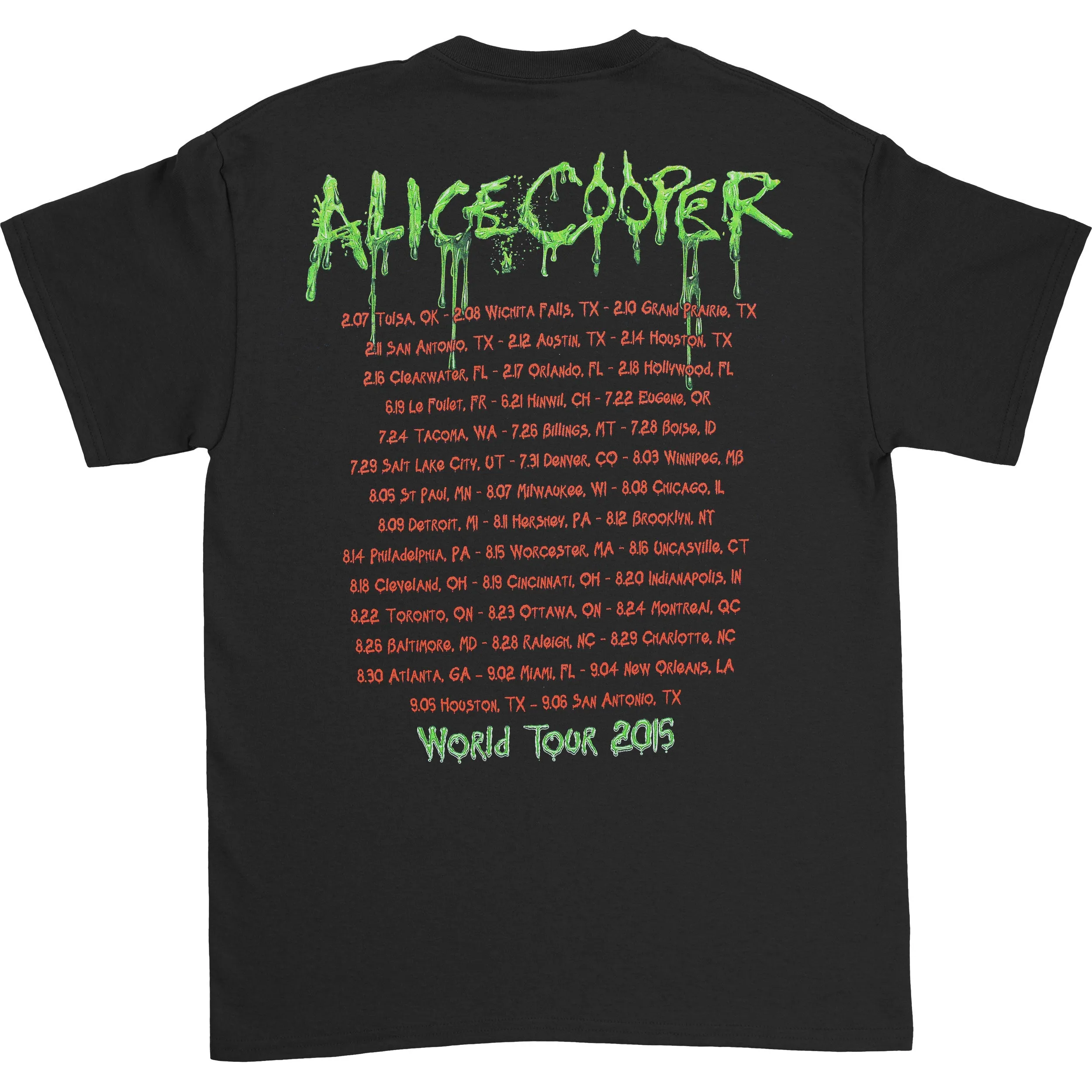 No More Mr Nice Guy 2015 Tour T-shirt sold by Rockabilia product image thumbnail 2