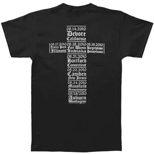 Order Of The Black 2010 Tour T-shirt sold by Rockabilia product image thumbnail 2