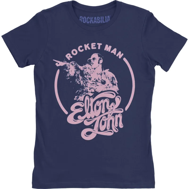 Rocketman Circle Point Ladies T-Shirt Junior Top sold by Rockabilia