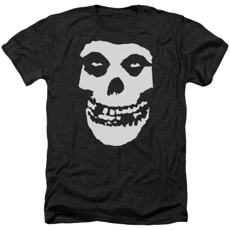 Fiend Skull Adult Heather 40% Poly T-shirt sold by Rockabilia