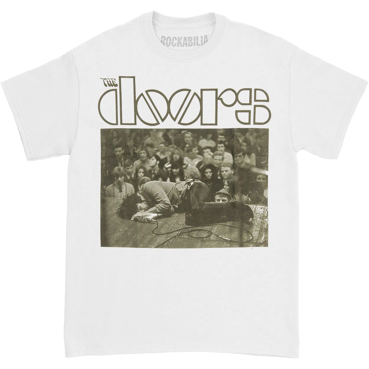 Doors Stage White T-shirt sold by Rockabilia